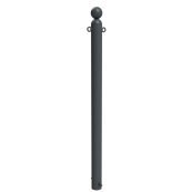 Ornamental bollard | Series 478B | � 76 mm | stationary, for casting in concretewith ground anchor, total length approx. 1300 mm | without lock | with 2 eyelets